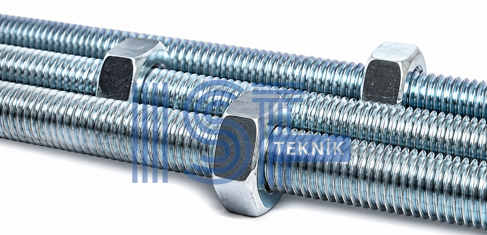 8MM TİJ 33CM PUL+SOMUN TAKIM 10LU