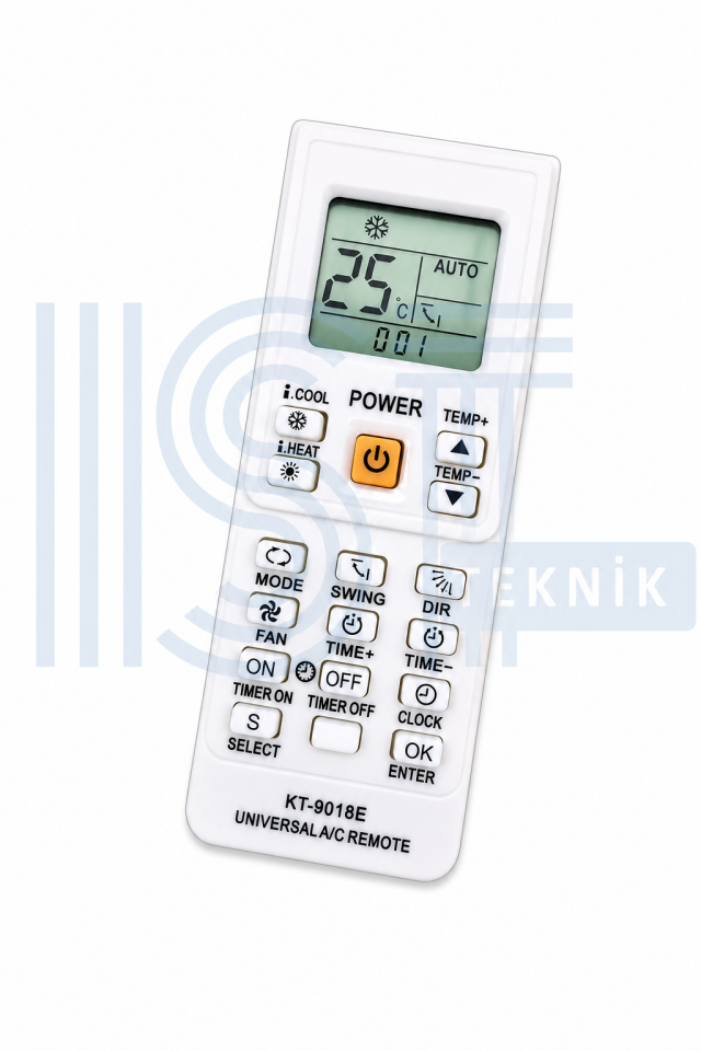 KLİMA KUMANDA KT-9018E AKILLI 4.000 KOD